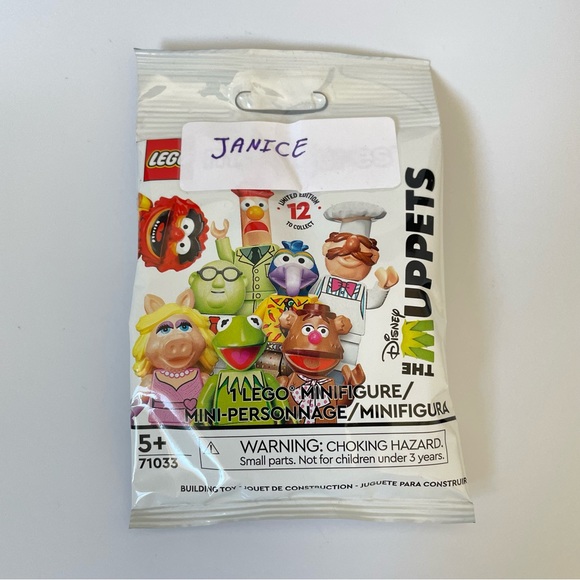 Lego The muppets 71033 mini figure Janice New, Only opened to verify the content - Picture 1 of 3